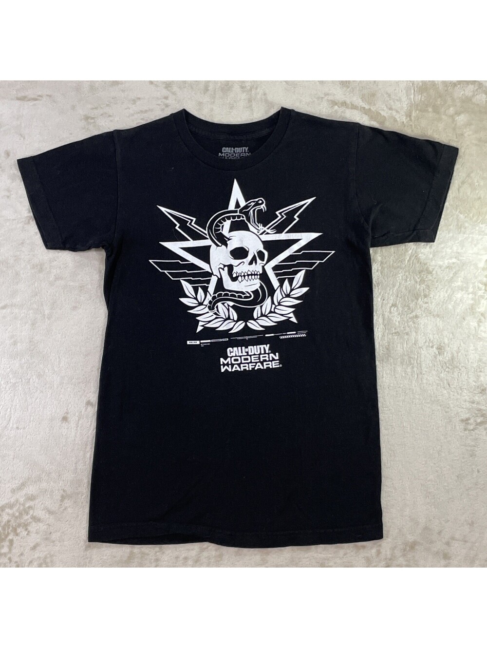 Call Of Duty Modern Warfare Black T Shirt Tee Men’s Size S